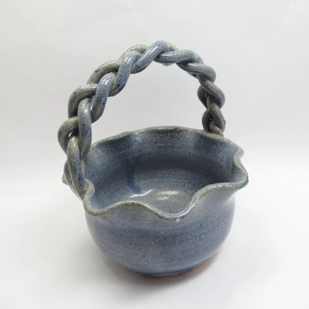 Braided Handle Ragsdale Pottery Basket